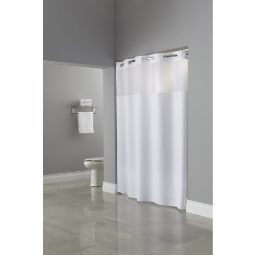 Cortina de Baño Hookless® Daytona RePET, 71" x 77", Blanco